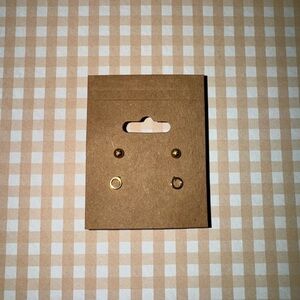 Gold Stud Earrings Set